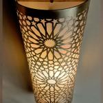 Copper wall mounted lamp for indoor and outdoor decoration