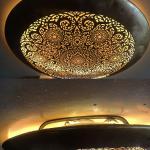 A round copper artwork for wall decoration