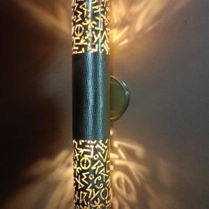 "Wall-mounted copper lamp for indoor and outdoor decoration"