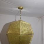 Brass lamp with a modern touch
