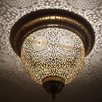 Copper ceiling lamp