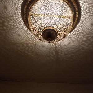 Copper ceiling lamp