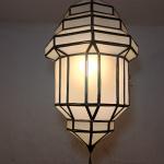 traditional black metal moroccan roof lamp