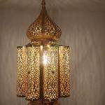 traditional copper moroccan roof lamp