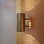 traditional copper wall moroccan lamp