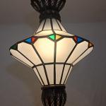 traditional black metal roof lamp with multiple colors