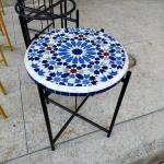 traditional moroccan zellige multicolor table