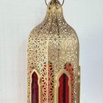 posed lanterne copper with red lightning