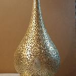 posed copper lamp